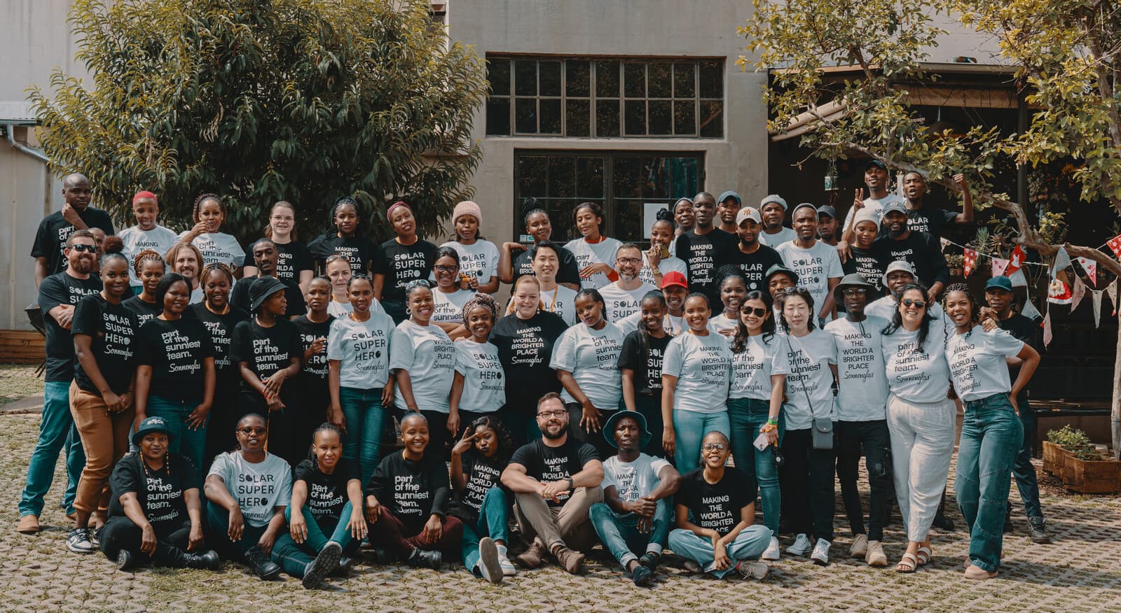 Sonnenglas solar-powered lantern in warm light