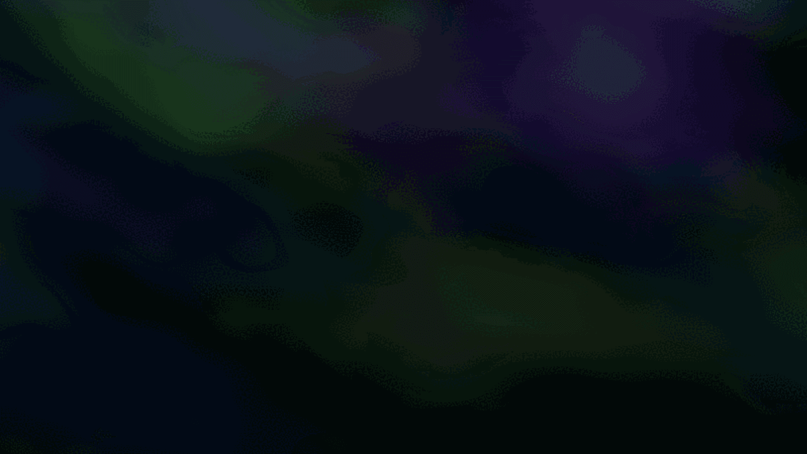 Abstraktes grünes, blaues und violettes Licht auf dunklem Hintergrund